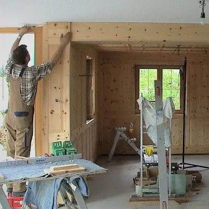 Einbau Zirbenstube Tischlerei Vergud